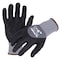 Azusa Safety Coated Work Gloves, Nitrile/Polyurethane, Utra-Fine Micro-Foam, 3/4 Coating, Grey/Black, S-7 1 PR DX1060 - alternate 1